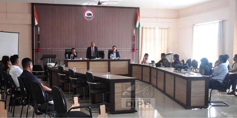 Mokokchung DPDB meeting held at the DC’s Conference Hall, Mokokchung on October 20. (DIPR Photo)